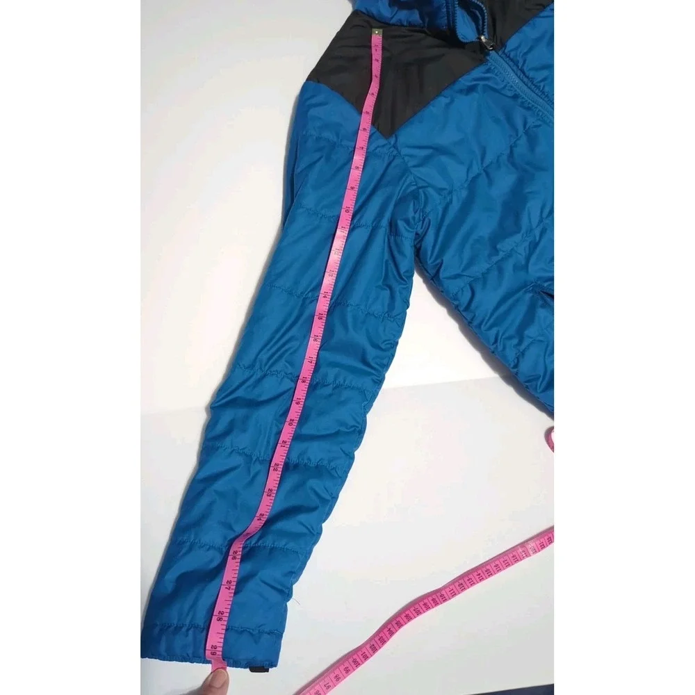 The North Face Puffer Jacket Mens S gorpcore blue lightweight spring blue hiking
